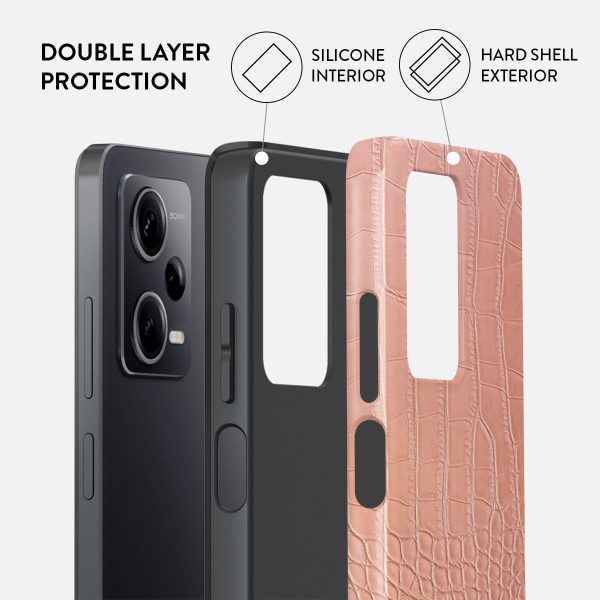 Pink Croco - Xiaomi Redmi Note 12 Pro 5G Case Online Hot Sale - Image 2