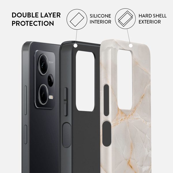 Vanilla Sand - Marble Xiaomi Redmi Note 12 Pro 5G Case Online Sale - Image 2