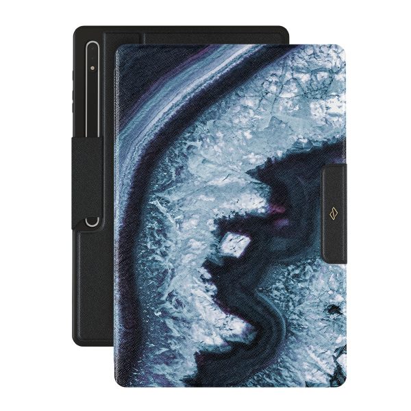 Frozen Lake - Gray Marble Samsung Galaxy Tab S9 Ultra Case Online Hot Sale