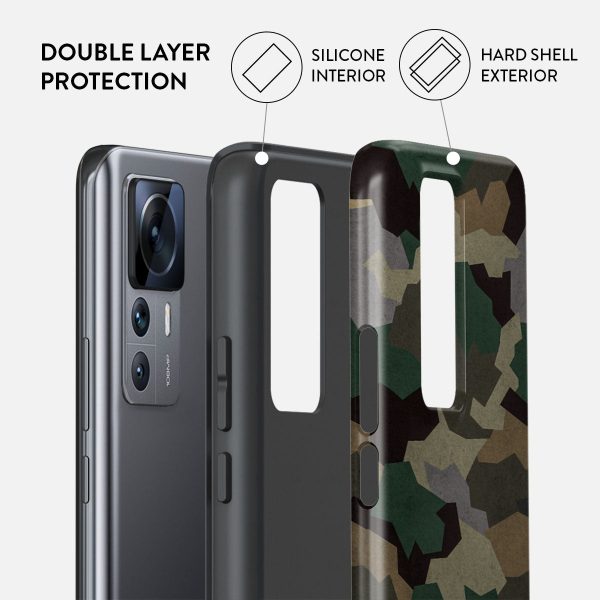 Tropical Green Camo - Xiaomi 12T Pro Case For Cheap - Image 2