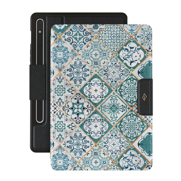 Tropical Oasis - Ornament Samsung Galaxy Tab S9+ Case Online Sale