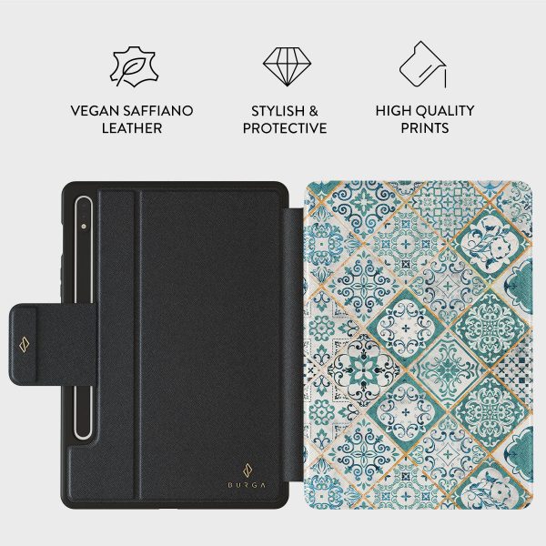 Tropical Oasis - Ornament Samsung Galaxy Tab S9+ Case Online Sale - Image 2