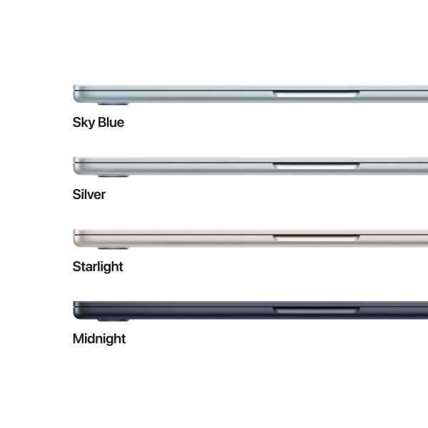 Apple 13-inch MacBook Air: M4 w  10-core CPU and 8-core GPU, 16GB, 256GB SSD - Sky Blue - MC6T4LL A (2025) Hot on Sale - Image 3