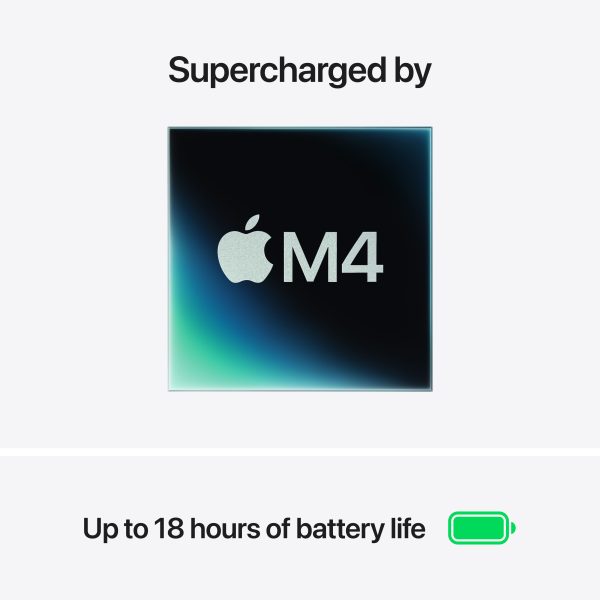 Apple 13-inch MacBook Air: M4 w  10-core CPU and 8-core GPU, 16GB, 256GB SSD - Sky Blue - MC6T4LL A (2025) Hot on Sale - Image 4