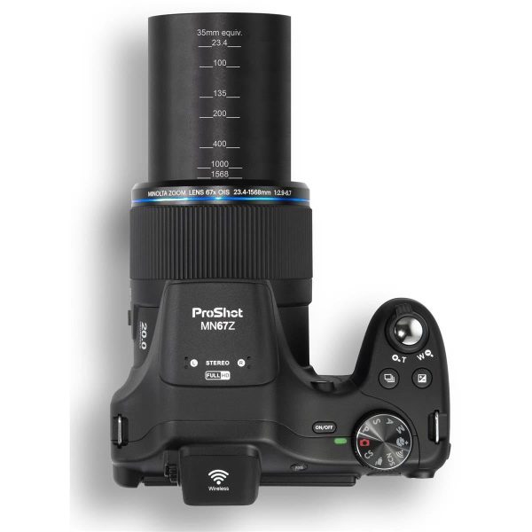 Minolta MN67Z 20 MP   1080P FHD Bridge Digital Camera w 67x Optical Zoom (Black) For Discount - Image 3
