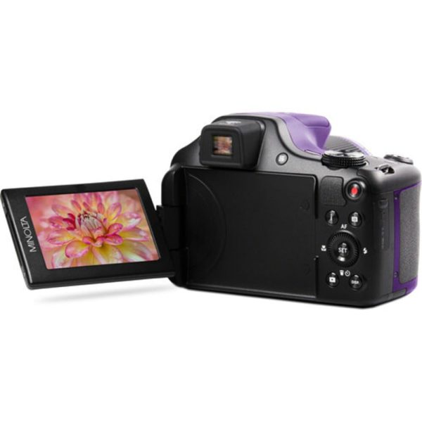 Minolta MN67Z 20 MP   1080P FHD Bridge Digital Camera w 67x Optical Zoom (Purple) on Sale - Image 3